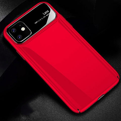 Funda Dura Plastico Rigida Carcasa Mate P02 para Apple iPhone 11 Rojo