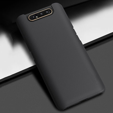 Funda Dura Plastico Rigida Carcasa Mate P02 para Samsung Galaxy A90 4G Negro