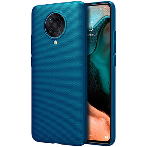 Funda Dura Plastico Rigida Carcasa Mate P03 para Xiaomi Poco F2 Pro Azul