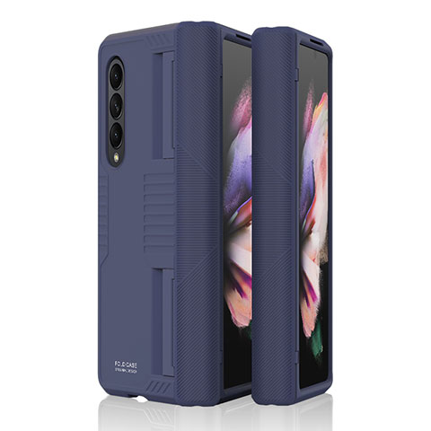 Funda Dura Plastico Rigida Carcasa Mate P09 para Samsung Galaxy Z Fold4 5G Azul