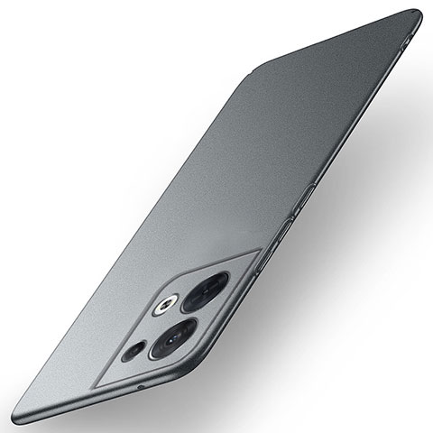 Funda Dura Plastico Rigida Carcasa Mate para Oppo Reno9 5G Gris