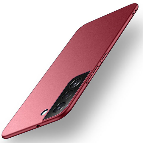 Funda Dura Plastico Rigida Carcasa Mate para Samsung Galaxy S21 FE 5G Rojo