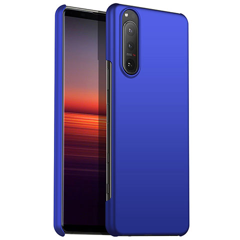 Funda Dura Plastico Rigida Carcasa Mate para Sony Xperia 1 III Azul