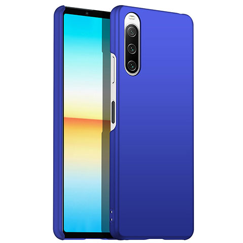 Funda Dura Plastico Rigida Carcasa Mate para Sony Xperia 10 III Azul