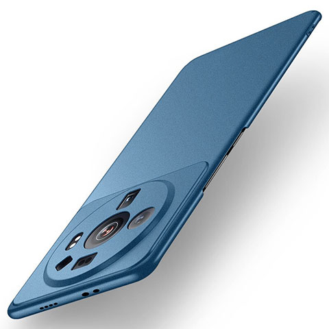 Funda Dura Plastico Rigida Carcasa Mate para Xiaomi Mi 12 Ultra 5G Azul