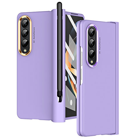 Funda Dura Plastico Rigida Carcasa Mate R07 para Samsung Galaxy Z Fold4 5G Morado