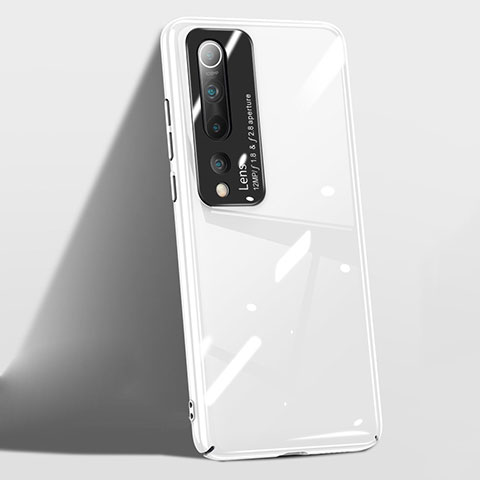 Funda Dura Plastico Rigida Carcasa Mate T01 para Xiaomi Mi 10 Blanco