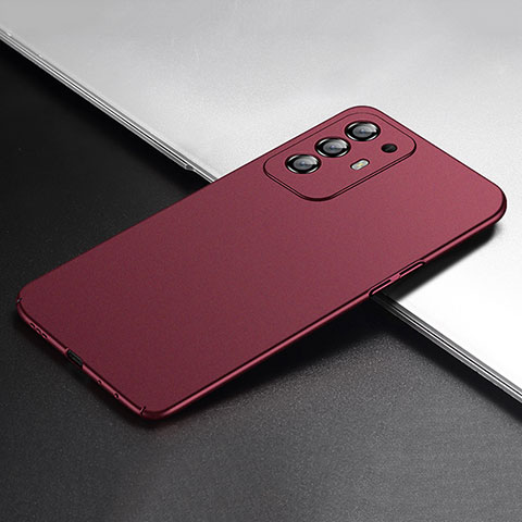 Funda Dura Plastico Rigida Carcasa Mate YK1 para Oppo Reno5 Z 5G Rojo