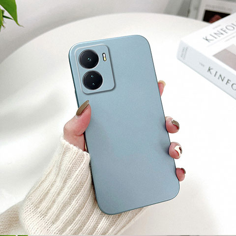 Funda Dura Plastico Rigida Carcasa Mate YK2 para Oppo A57 5G Azul Cielo