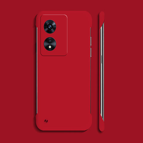 Funda Dura Plastico Rigida Carcasa Mate YK2 para Oppo A78 5G Rojo