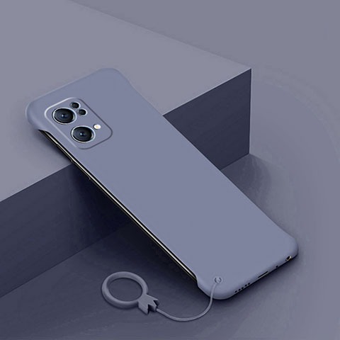 Funda Dura Plastico Rigida Carcasa Mate YK4 para Oppo Reno7 Pro 5G Gris Lavanda