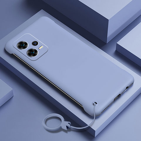 Funda Dura Plastico Rigida Carcasa Mate YK4 para Xiaomi Redmi Note 12 Pro+ Plus 5G Gris Lavanda