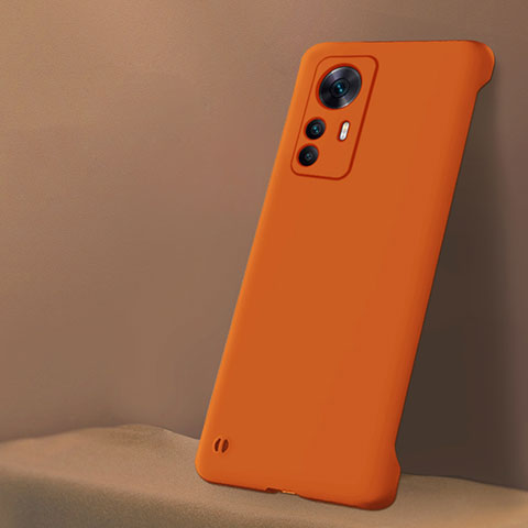 Funda Dura Plastico Rigida Carcasa Mate YK5 para Xiaomi Mi 12T Pro 5G Naranja