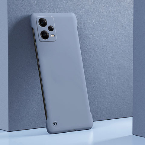 Funda Dura Plastico Rigida Carcasa Mate YK5 para Xiaomi Redmi Note 12 Pro 5G Gris Lavanda