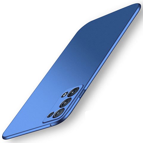Funda Dura Plastico Rigida Carcasa Mate YK6 para Oppo Reno6 Pro 5G Azul