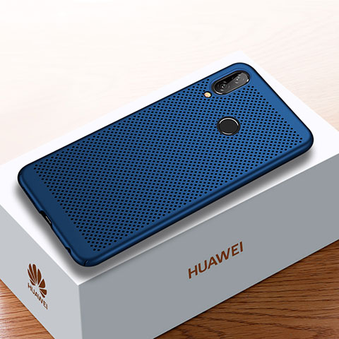 Funda Dura Plastico Rigida Carcasa Perforada para Huawei Enjoy 9 Plus Azul