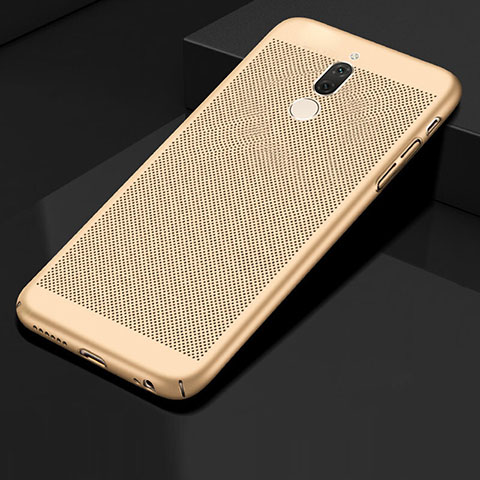 Funda Dura Plastico Rigida Carcasa Perforada para Huawei G10 Oro