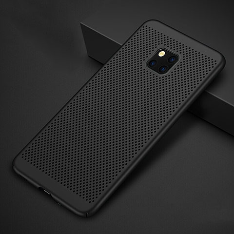 Funda Dura Plastico Rigida Carcasa Perforada para Huawei Mate 20 Pro Negro