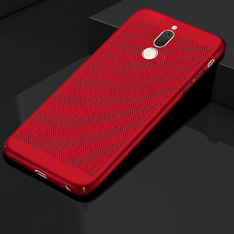 Funda Dura Plastico Rigida Carcasa Perforada para Huawei Nova 2i Rojo