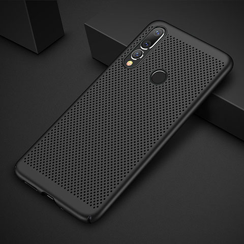 Funda Dura Plastico Rigida Carcasa Perforada para Huawei P30 Lite Negro