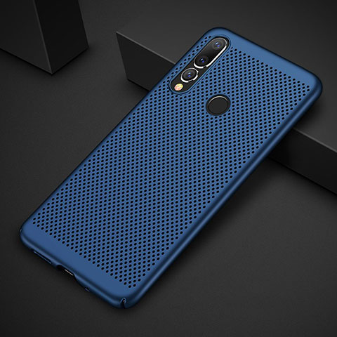Funda Dura Plastico Rigida Carcasa Perforada para Huawei P30 Lite New Edition Azul
