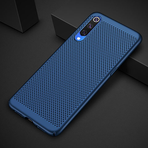 Funda Dura Plastico Rigida Carcasa Perforada para Xiaomi Mi 9 Azul