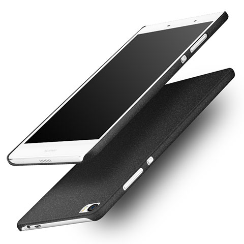 Funda Dura Plastico Rigida Fino Arenisca para Huawei P8 Max Negro