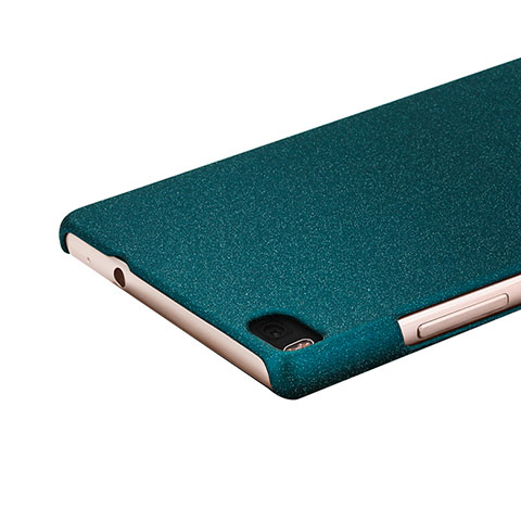 Funda Dura Plastico Rigida Fino Arenisca para Huawei P8 Verde