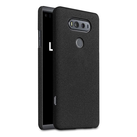 Funda Dura Plastico Rigida Fino Arenisca para LG V20 Negro