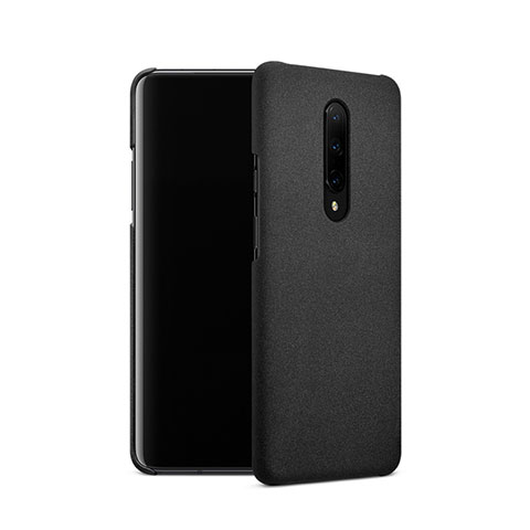 Funda Dura Plastico Rigida Fino Arenisca para OnePlus 7 Pro Negro