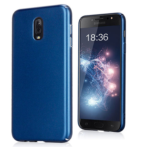 Funda Dura Plastico Rigida Fino Arenisca para Samsung Galaxy C8 C710F Azul