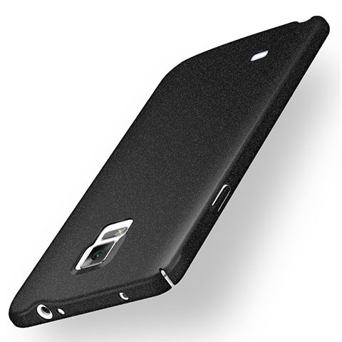 Funda Dura Plastico Rigida Fino Arenisca para Samsung Galaxy Note 4 Duos N9100 Dual SIM Negro
