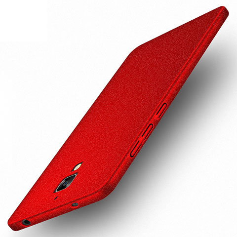Funda Dura Plastico Rigida Fino Arenisca para Xiaomi Mi 4 LTE Rojo
