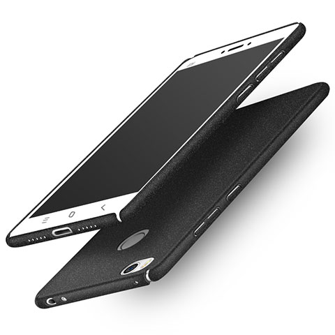 Funda Dura Plastico Rigida Fino Arenisca para Xiaomi Mi 4S Negro