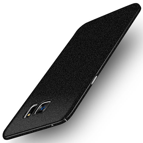 Funda Dura Plastico Rigida Fino Arenisca Q01 para Samsung Galaxy Note 5 N9200 N920 N920F Negro