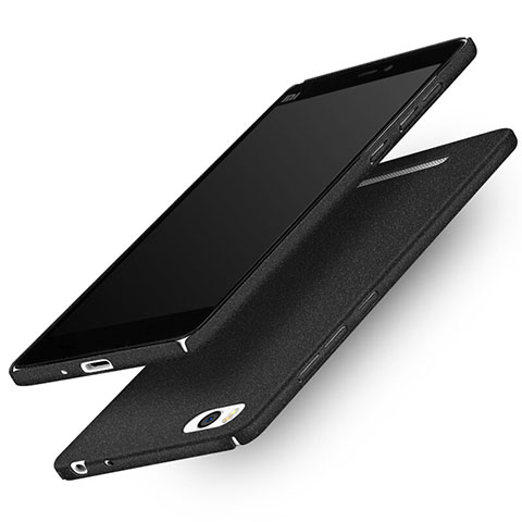 Funda Dura Plastico Rigida Fino Arenisca Q01 para Xiaomi Mi 4C Negro