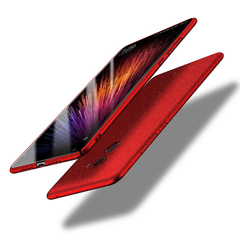 Funda Dura Plastico Rigida Fino Arenisca Q01 para Xiaomi Mi Mix 2 Rojo