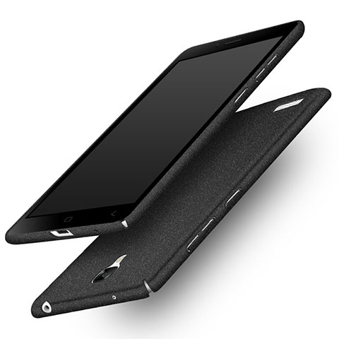 Funda Dura Plastico Rigida Fino Arenisca Q01 para Xiaomi Redmi Note 4G Negro