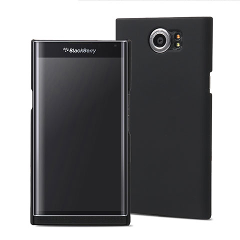 Funda Dura Plastico Rigida Mate M01 para Blackberry Priv Negro