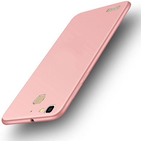 Funda Dura Plastico Rigida Mate M01 para Huawei G8 Mini Oro Rosa
