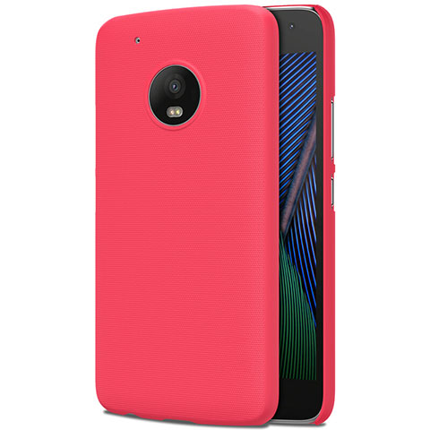 Funda Dura Plastico Rigida Mate M01 para Motorola Moto G5 Plus Rojo