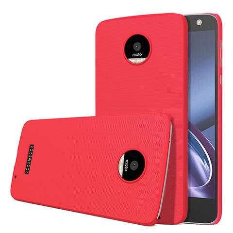 Funda Dura Plastico Rigida Mate M01 para Motorola Moto Z Rojo