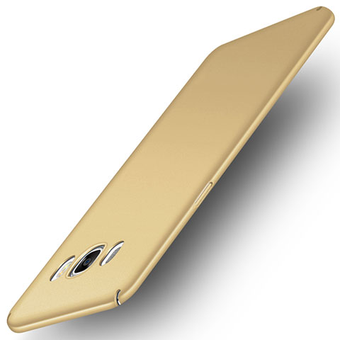 Funda Dura Plastico Rigida Mate M01 para Samsung Galaxy J5 Duos (2016) Oro