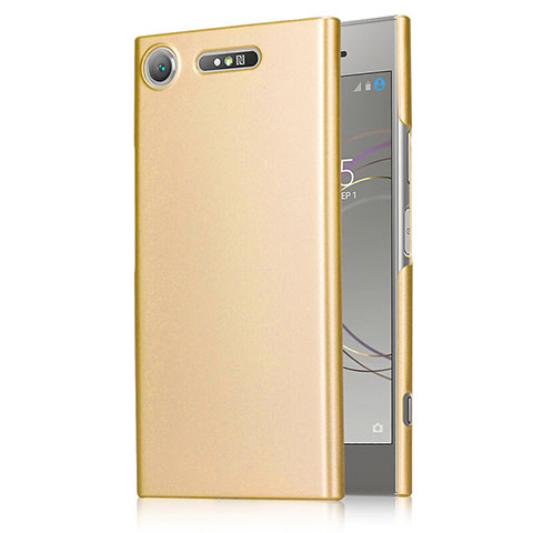 Funda Dura Plastico Rigida Mate M01 para Sony Xperia XZ1 Oro