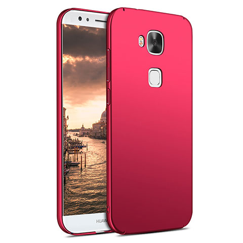 Funda Dura Plastico Rigida Mate M02 para Huawei G7 Plus Rojo