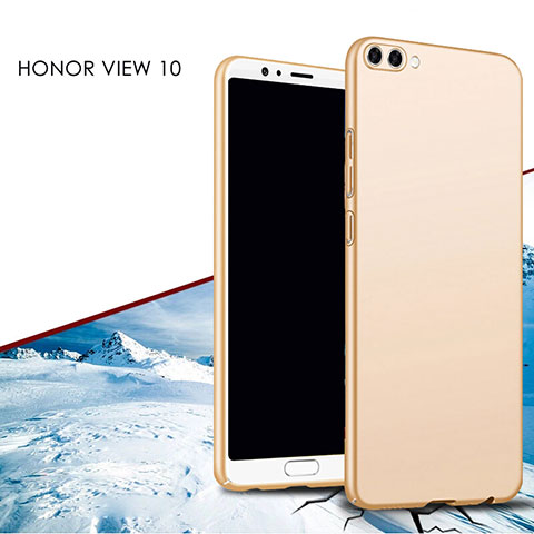 Funda Dura Plastico Rigida Mate M02 para Huawei Honor View 10 Oro