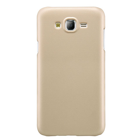 Funda Dura Plastico Rigida Mate M02 para Samsung Galaxy J7 SM-J700F J700H Oro