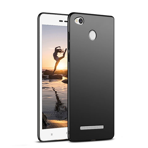 Funda Dura Plastico Rigida Mate M02 para Xiaomi Redmi 3S Prime Negro