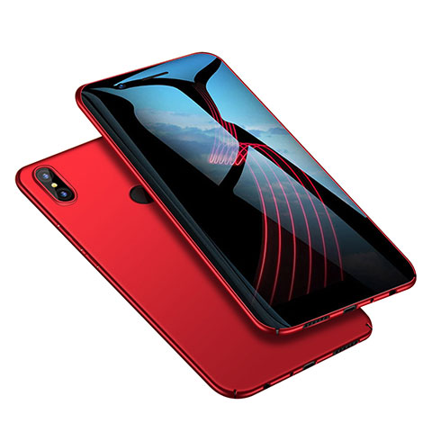 Funda Dura Plastico Rigida Mate M02 para Xiaomi Redmi Note 5 Pro Rojo