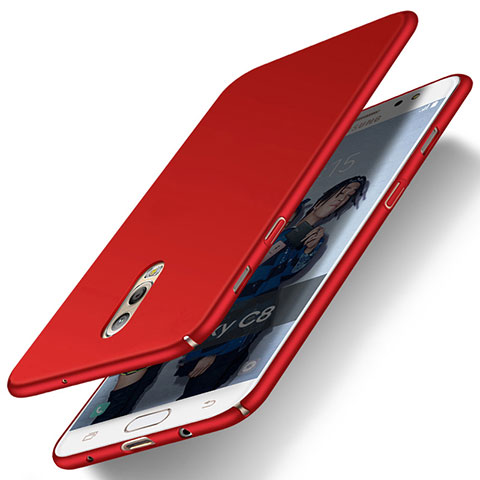 Funda Dura Plastico Rigida Mate M03 para Samsung Galaxy C8 C710F Rojo